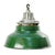 Green Vintage Industrial British Pendant Lamp in Enamel, Cast Iron, and Glass from Maxlume For Sale - Image 8 of 8