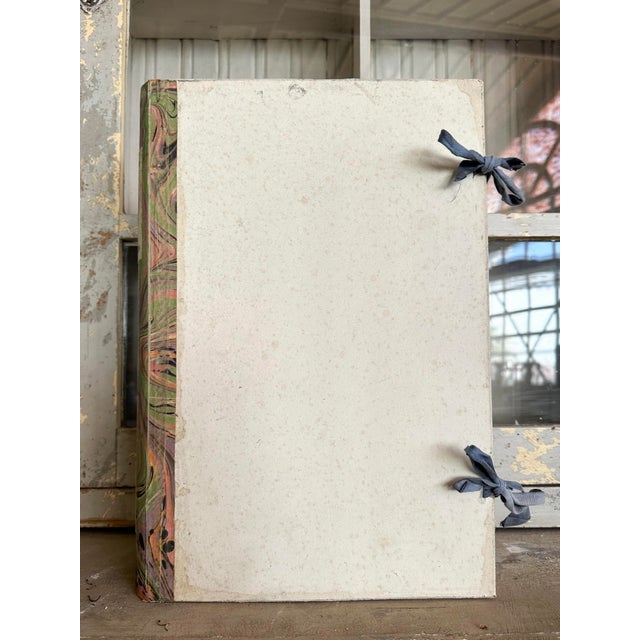 Italian Decorative Book Box with Marbled Paper Spine For Sale - Image 4 of 6