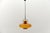 Metal Mid-Century Modern Amber Glass and Copper Ceiling Lamp, 1950s For Sale - Image 7 of 12
