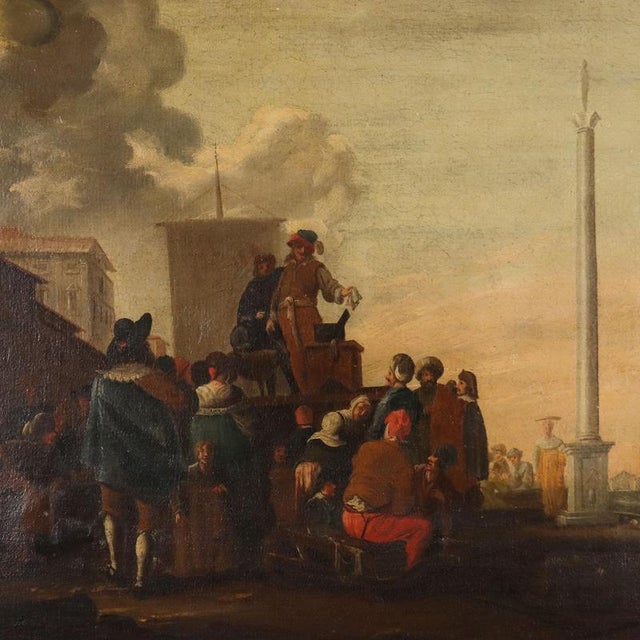 After Giovanni Michele Graneri, Scene of Popular Life, Oil Painting on Canvas, Framed For Sale - Image 3 of 14