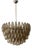 Sand-Colored Murano Glass Poliedri Chandelier in the style of Scarpa For Sale