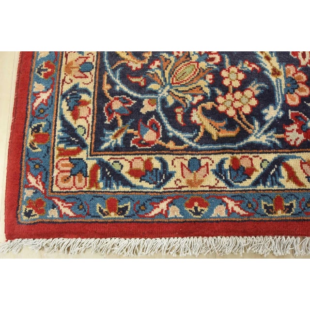 Najafabad Rug 8’2” X 12′ Red Wool Traditional Vintage Hand-Knotted Carpet For Sale - Image 12 of 15