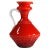 Italian Red Glass Vase from Empoli, 1960s For Sale - Image 9 of 9