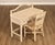 High Quality American Made Vintage Wicker Three-Drawer Writing Desk or Vanity with Matching Chair