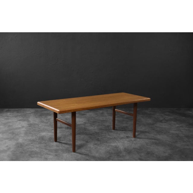 Mid-Century Danish Modern Brown Teak Coffee Table, 1960s For Sale - Image 13 of 13