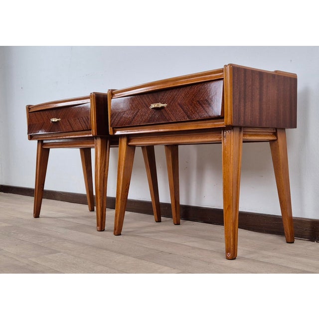 Vintage Art Deco Nightstands, 1940, Set of 2 For Sale - Image 8 of 18