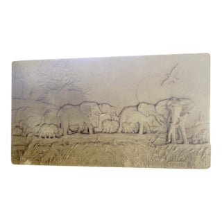 Charles Faust Safari Wall Sculpture – Vintage Art For Sale