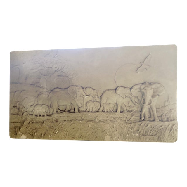 Charles Faust Safari Wall Sculpture – Vintage Art For Sale