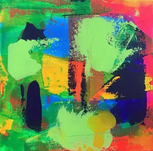 “AS060622” Contemporary Abstract Painting on Stretched Canvas
