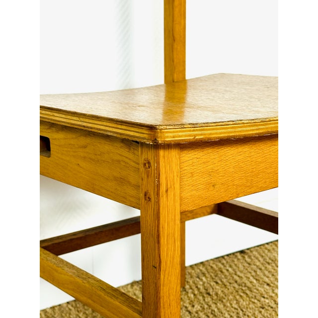 Vintage Oak Dining Chairs, 1950s, Set of 6 For Sale - Image 15 of 18