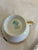 Cream Vintage Meito China “Warren” Hand-Painted Floral Cups and Saucers, Set of 5 For Sale - Image 8 of 9