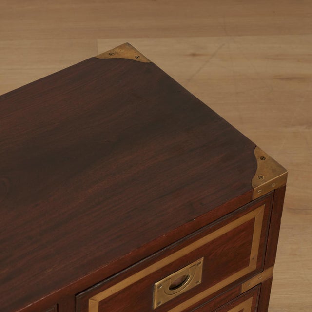 Vintage Anglo Indian Campaign Chest or Stand For Sale In West Palm - Image 6 of 14