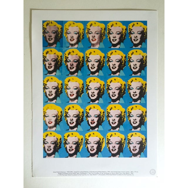 Andy Warhol Foundation Vintage 1993 Pop Art Lithograph Print