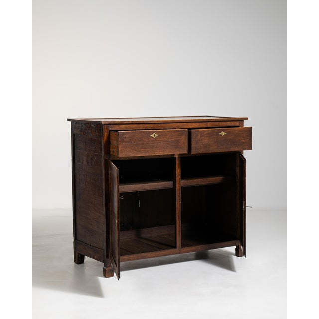 Oak Buffet in Original Patina, Antique, France, Circa 1860 For Sale - Image 10 of 15