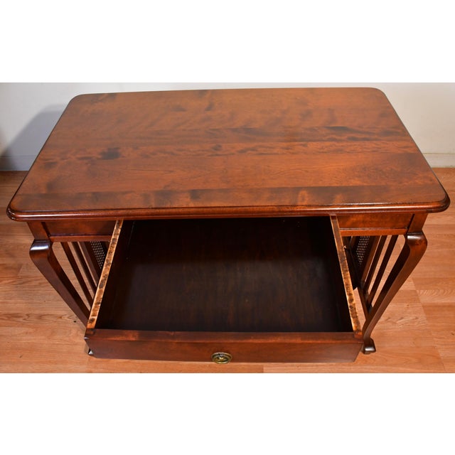Wood 1930s English Regency Mahogany Office Desk / Writing Desk For Sale - Image 7 of 13