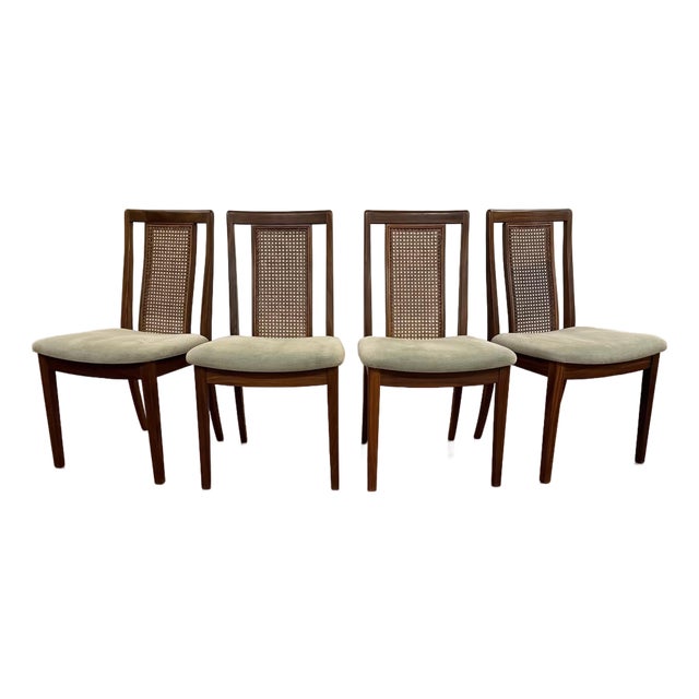 G-Plan Cane Back Dining Chairs Set of 4 For Sale