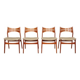 Model 310 Dining Chairs in Teak by Erik Buch, Set of 4 For Sale