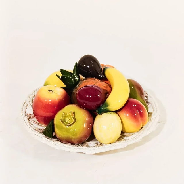 Large Ceramic Tabletop Fruit Bowl from Hispania, Spain, 1950s For Sale - Image 13 of 13