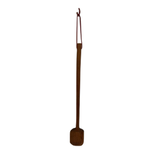 Antique Hand-Carved Wooden Paddle Spoon – Rustic Kitchen Tool
