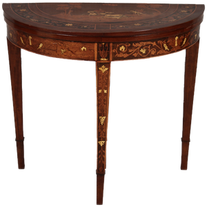 Antique Italian Consol Side Table with Hunting Motifs, 1820
