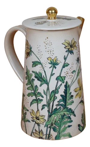 Antique 1881 Rookwood Butterfly Chocolate Pot Teapot Coffee Pot Pitcher