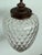 Vintage Glass and Brass Lantern Chandelier, 1960s For Sale - Image 10 of 14
