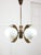 Vintage Italian Copper and Opaline Chandelier, 1970s For Sale - Image 16 of 18
