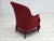 Danish Highback Armchair in Velour with Beech Legs, 1950s For Sale - Image 6 of 18