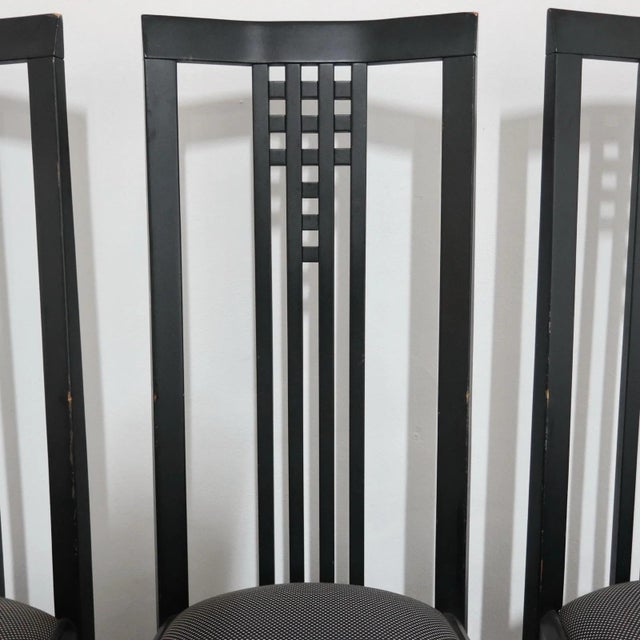 Tris Wooden Throne Chairs by Giorgetti, 1980s, Set of 3 For Sale - Image 6 of 18