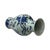 Vintage Chinese Blue White Fruits Flowers Graphic Porcelain Art Vase For Sale In San Francisco - Image 6 of 13