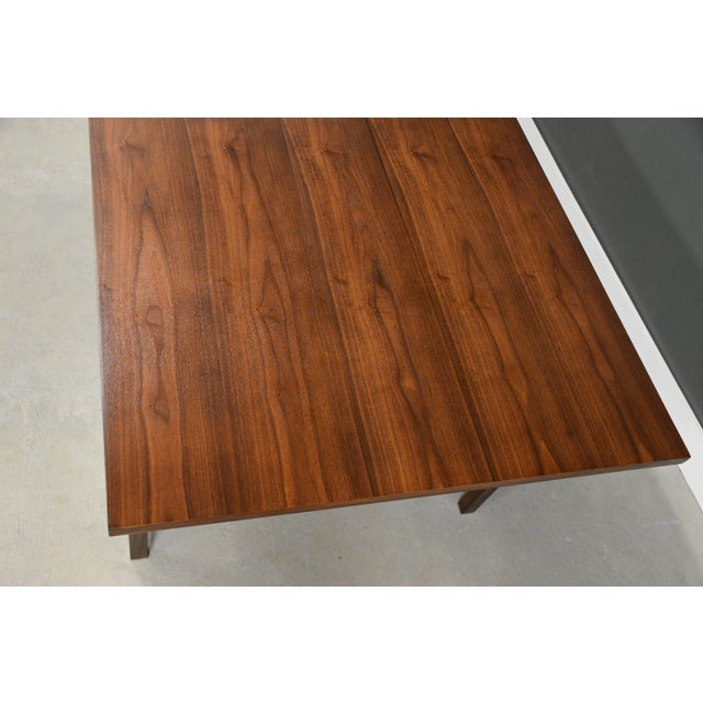 1950s Edward Wormley for Dunbar Walnut Executive Desk For Sale - Image 10 of 12