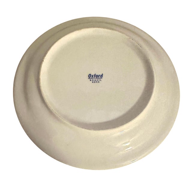 Vintage Blue and White Transferware Plates With Coaching Scene by Oxford Pottery - A Set of 4 For Sale - Image 11 of 12