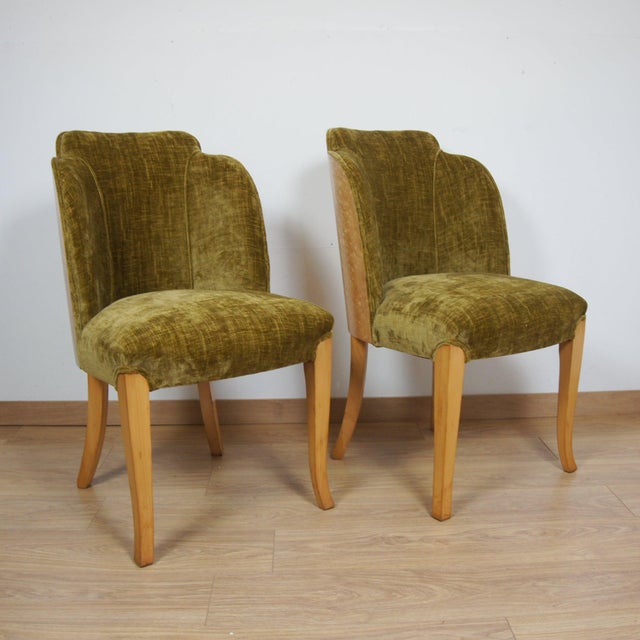 Art Deco Cloud Chairs by Harry & Lou Epstein, 1930s, Set of 2 For Sale - Image 3 of 7