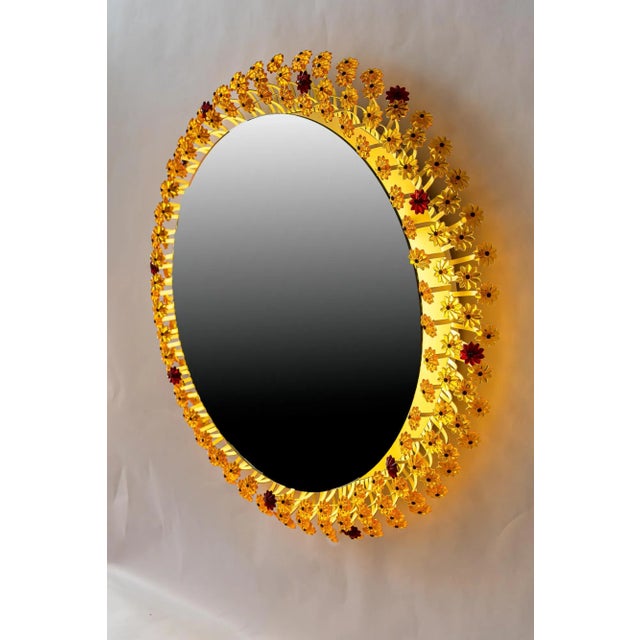 Viennese Backlit Wall Mirror by Emil Stejnar for Rupert Nikoll, 1950s For Sale - Image 12 of 17