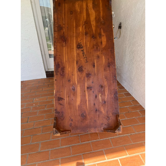 Mid 20th Century Large Vintage Solid Cedar Chest For Sale - Image 5 of 6