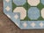 Handmade Woolen Flat Weave Swedish Pattern Sky Blue and Forest Green Area Rug - 9'x14' For Sale - Image 14 of 17