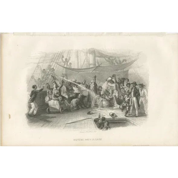 Mid 19th Century D'Urville, Father Neptune and His Court, 1853, Print For Sale - Image 5 of 5