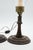 Georgian Style Mahogany & Brass Candlestick Lamps With Hurricane Shades - A Pair For Sale - Image 4 of 18