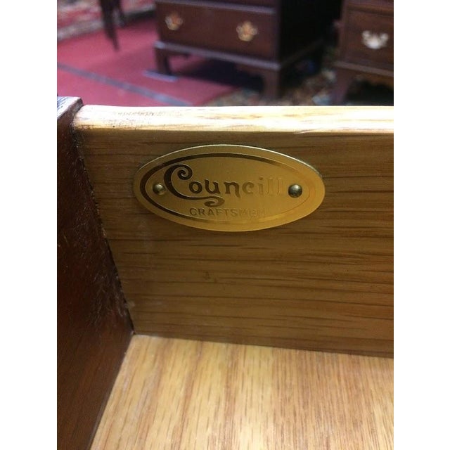 Brown Vintage Lowboy Chest, Councill Craftsmen Furniture For Sale - Image 8 of 12