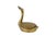 Mid-Century Modern Vintage Brass Swan Trinket Box For Sale - Image 3 of 12