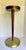 This sculptural mid-century modern smoking stand features a beautifully tapered walnut pedestal form accented by muted...