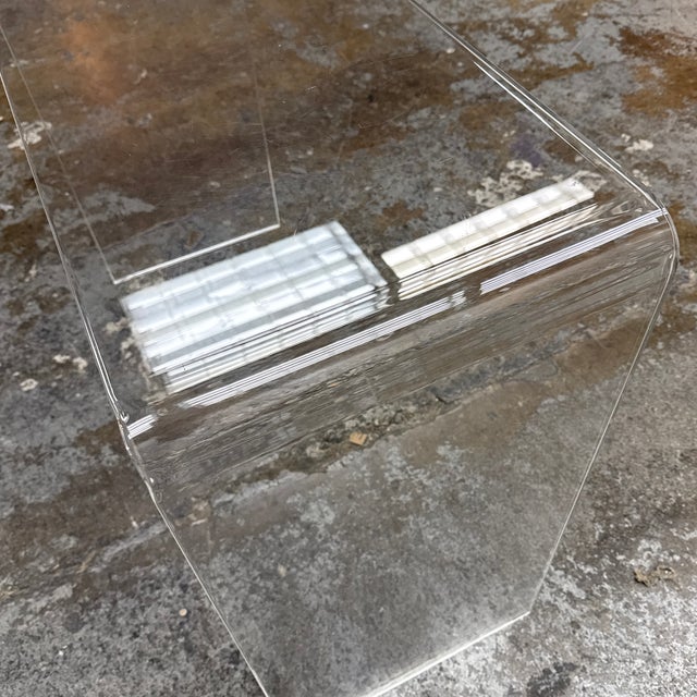 Cb2 Peekaboo Acrylic Console Table For Sale - Image 12 of 12