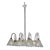 1940sMuseal 8 Light Art Decò Barovier E Toso Chandelier, Murano "Bubble" Glass For Sale