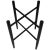 Vintage Folding Black Wooden Tray Table Stand For Sale - Image 9 of 9