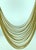 Metal Gucci 18 Karat Gold Multi Strand Long Lariat Necklace Diamond Clasp For Sale - Image 7 of 18