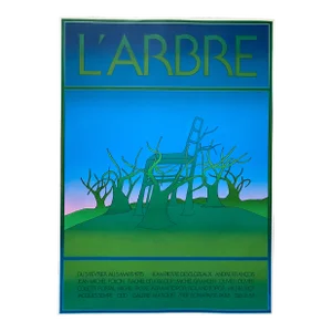 1975 Jean Michel Folon "L’ Arbre"Gallerie Marquet, Paris Serigraph