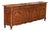 Mid-Century French Louis XV Carved Oak Four-Door Enfilade Buffet With Drawers For Sale