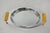 Art Deco Vintage Art Deco Stainless Steel Glo-Hill Gourmates Butterscotch Bakelite Tray For Sale - Image 3 of 14