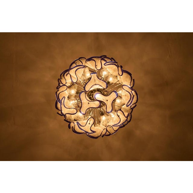 Italian Pendant Light from Venini, 1960s, in Very Good conditions. Designed 1970 to 1979 I have official proof of...
