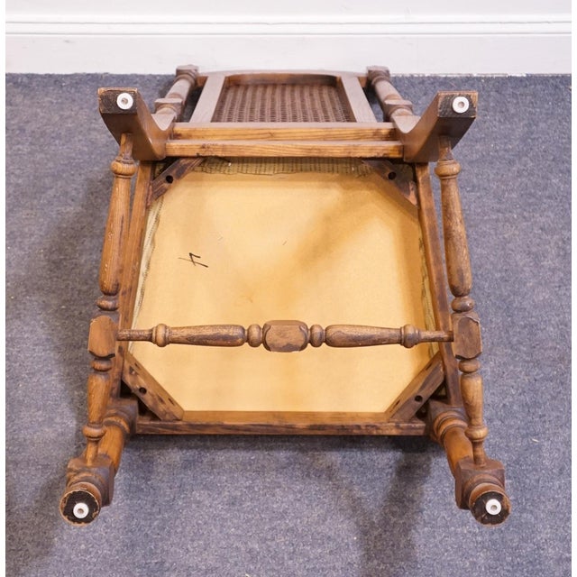 High End Vintage Solid Oak Rustic European Dining Side Chair For Sale - Image 9 of 9